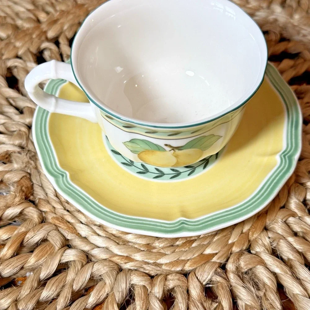 Villeroy & Boch‎ French Garden Fleurence -Country Collection- Flat Cup & Saucer